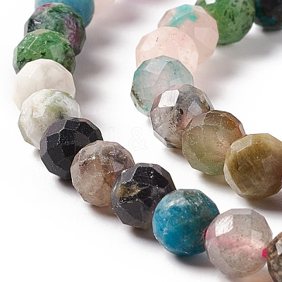 Natural & Synthetic Mixed Stone Beads Strands G-F717-04-1