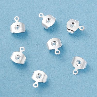 Brass Ear Nuts KK-P001-75S-1