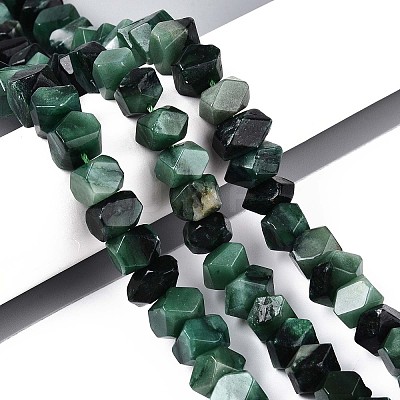 Natural Fuchsite Beads Strands G-N327-05-30-1