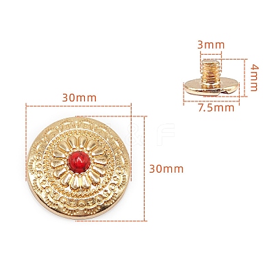 Alloy Decorative Buttons PW-WG1200D-09-1