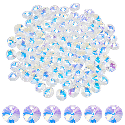 100Pcs Glass Charms GLAA-SP0001-70-1