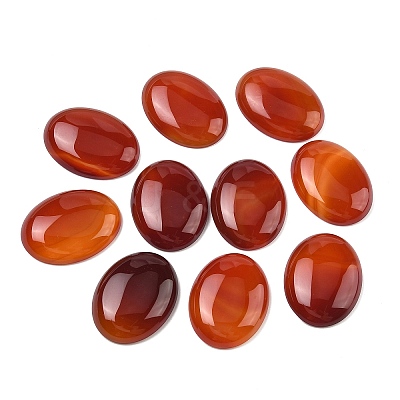Natural Agate Cabochons G-K021-40x30mm-01-1