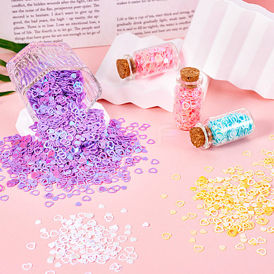 125G 5 Colors Plastic Sequins Beads PVC-TA0001-05B-1