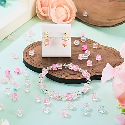 60Pcs Transparent Acrylic Beads OACR-TA0004-88E-1