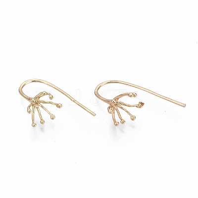 Brass Earring Hooks KK-N231-06-NF-1