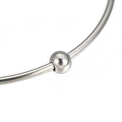 Tarnish Resistant 201 Stainless Steel Bangle Sets BJEW-O115-85P-1