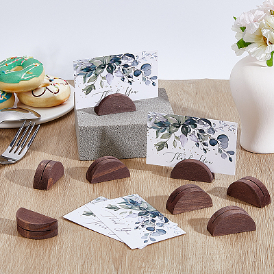 20Pcs Pine Wood Name Card Holder DJEW-GA0001-77B-1