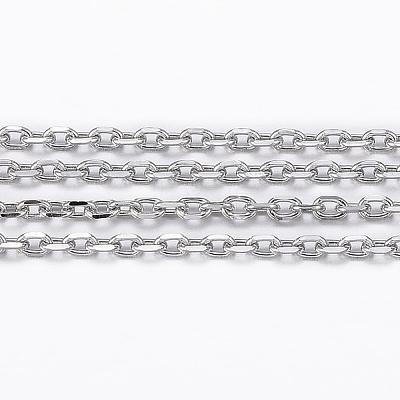 Tarnish Resistant 304 Stainless Steel Cable Chains CHS-H009-02P-1