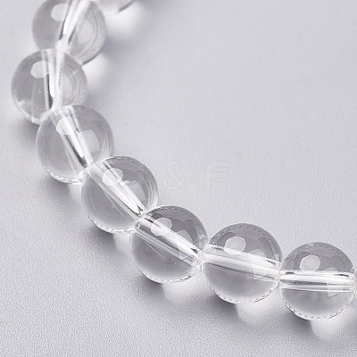 Natural Quartz Crystal Stretch Bracelets X-G-N0268-02-1