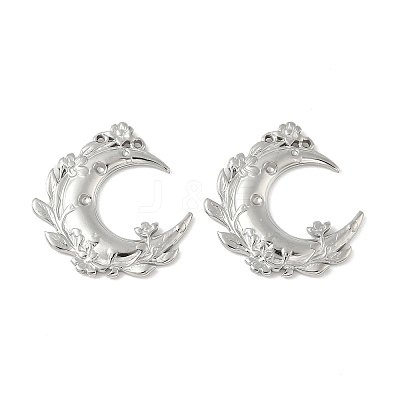 304 Stainless Steel Rhinestone Setting Pendants STAS-D376-09B-P-1