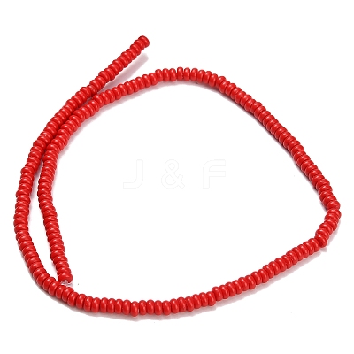 Synthetic Turquoise Beads Strands G-L635-A10-4x2mm-02-1