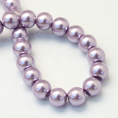 Baking Paint Glass Pearl Bead Strands X-HY-Q003-3mm-44-1
