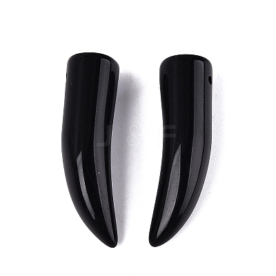 Natural Obsidian Pendants G-Q602-10C-1