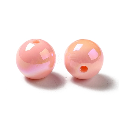 UV Plating Rainbow Iridescent Acrylic Beads LS-PACR-D070-01B-1