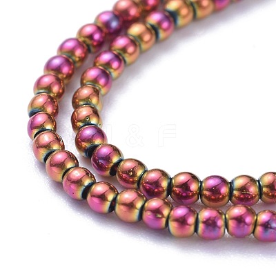 Electroplate Glass Beads Strands EGLA-K014-A-FP09-1
