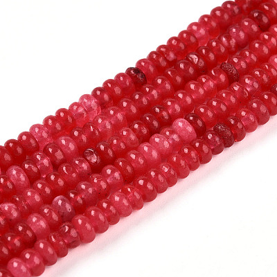 Dyed Natural White Jade Beads Strands G-T139-57A-09-1