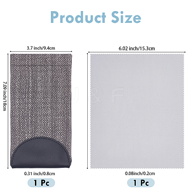 1Pc Rectangle PVC Eyeglass Cases AJEW-CN0005-83A-1
