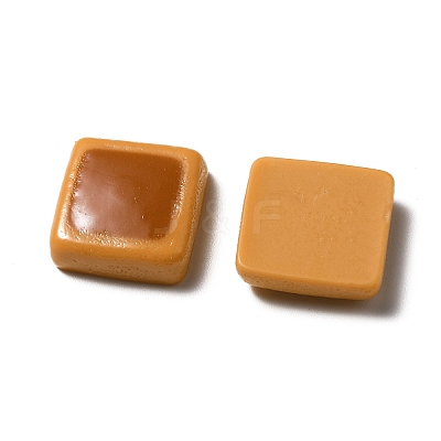 Opaque Resin Biscuits Cabochons RESI-WH0035-41A-1