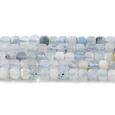 Natural Aquamarine Beads Strands G-G003-B02-01-1