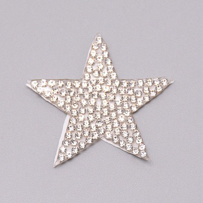 Glitter Hotfix Rhinestone DIY-WH0260-72-1