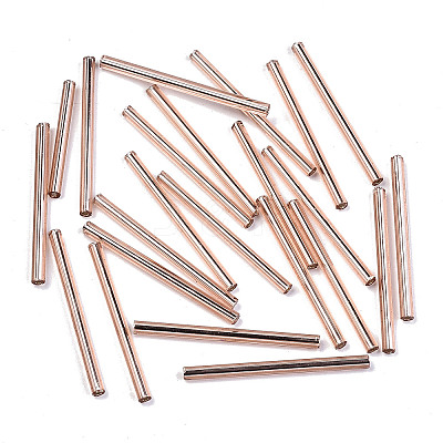 Electroplate Glass Bugle Beads X-SEED-S043-02A-03-1
