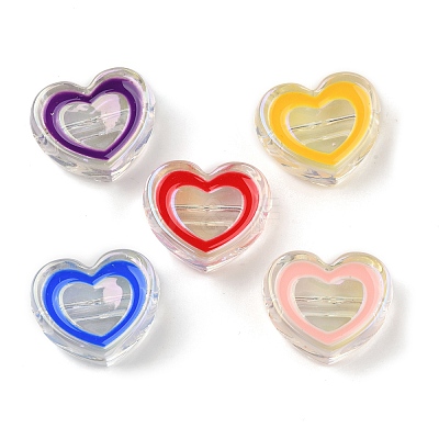 UV Plating Acrylic Beads X-OACR-K005-23-1