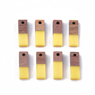 Resin & Walnut Wood Pendants RESI-S358-19A-1