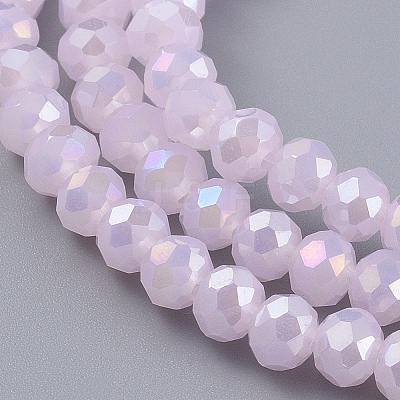 Electroplate Glass Beads Strands LS-EGLA-A034-P1mm-B12-1