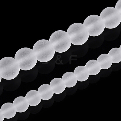Transparent Glass Beads Strands GLAA-T032-T6mm-MD13-1