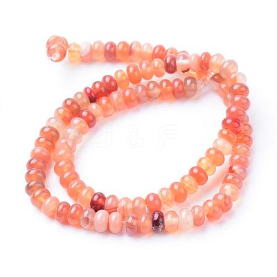 Natural Carnelian Bead Strands G-R403-4x6-16-1