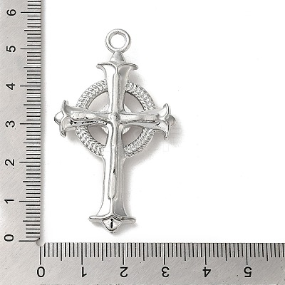 Alloy with Ruby Rhinestone Big Pendants FIND-G067-15E-P-1