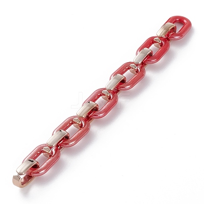 Handmade Opaque Acrylic Cable Chains AJEW-JB00890-02-1