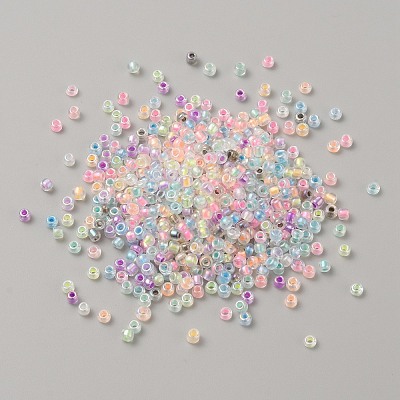 Glass Round Seed Beads GLAA-TAC0018-01-1