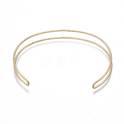 Brass Cuff Bangles Making KK-S354-279-NF-1