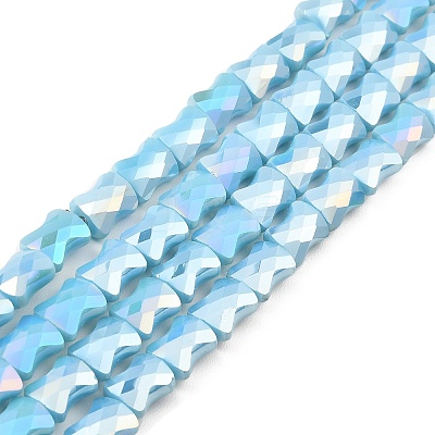 AB Color Plate Glass Beads Strands EGLA-P051-06A-B07-1