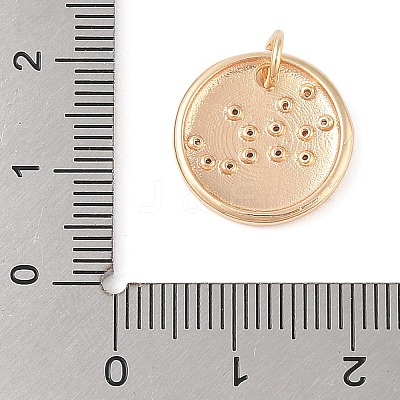 Brass with Clear Cubic Zirconia Pendants LS-KK-N256-24F-G-1