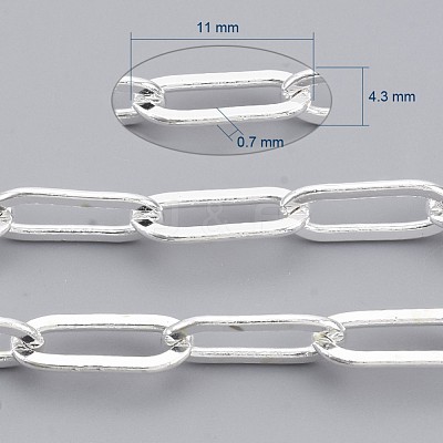 Brass Paperclip Chains X-CHC-S008-001B-S-1
