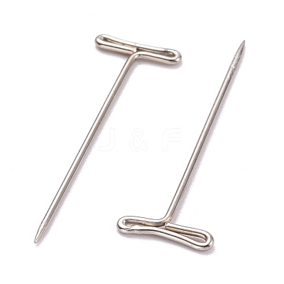 Non-Tarnish Nickel Plated Steel T Pins for Blocking Knitting FIND-D023-01P-02-1