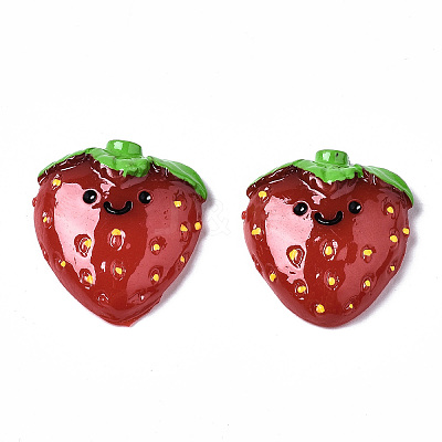 Spray Painted Resin Cabochons CRES-Q215-012-1
