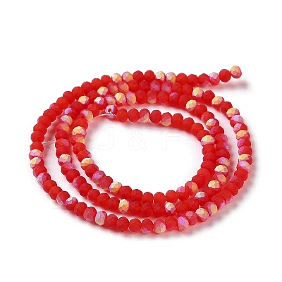 Imitation Jade Glass Beads Strands EGLA-A034-T2mm-MB01-1