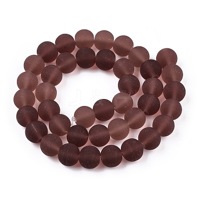 Transparent Glass Beads Strands GLAA-T032-T10mm-MD19-1