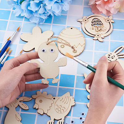 Wooden Cutouts Ornaments WOOD-TA0002-39-1