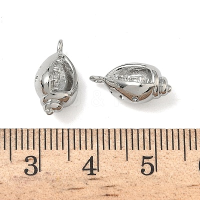 Ocean Style Brass Micro Pave Cubic Zirconia Pendants KK-A280-01B-P-1