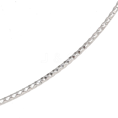 1.5MM Textured 304 Stainless Steel Necklace Making STAS-P444-02P-1