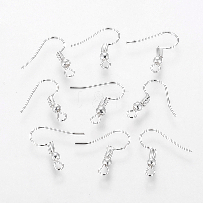 Grade A Silver Color Plated Iron Earring Hooks EC135-S-NF-1