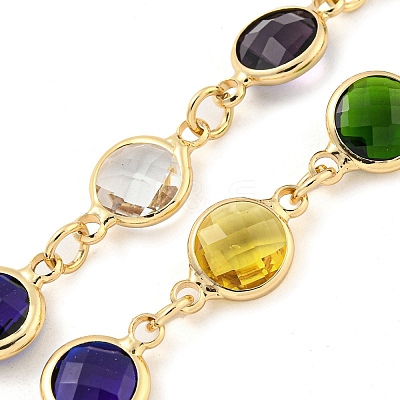 Glass Necklace NJEW-C047-01A-KCG-1