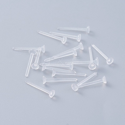 Eco-Friendly Plastic Stud Earring Findings KY-F009-08-A-1