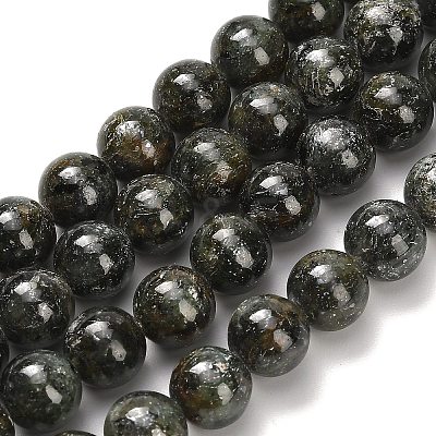 Natural Green Kyanite Beads Strands G-H335-B02-8mm-AB-1