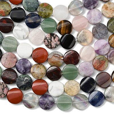 Natural Mixed Gemstone Beads Strands G-D354-B01-1