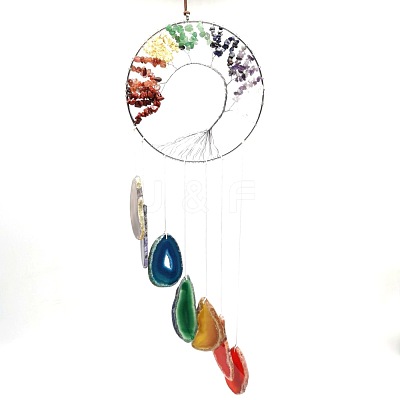 Metal Big Pendant Decorations HJEW-PW0001-016C-01-1